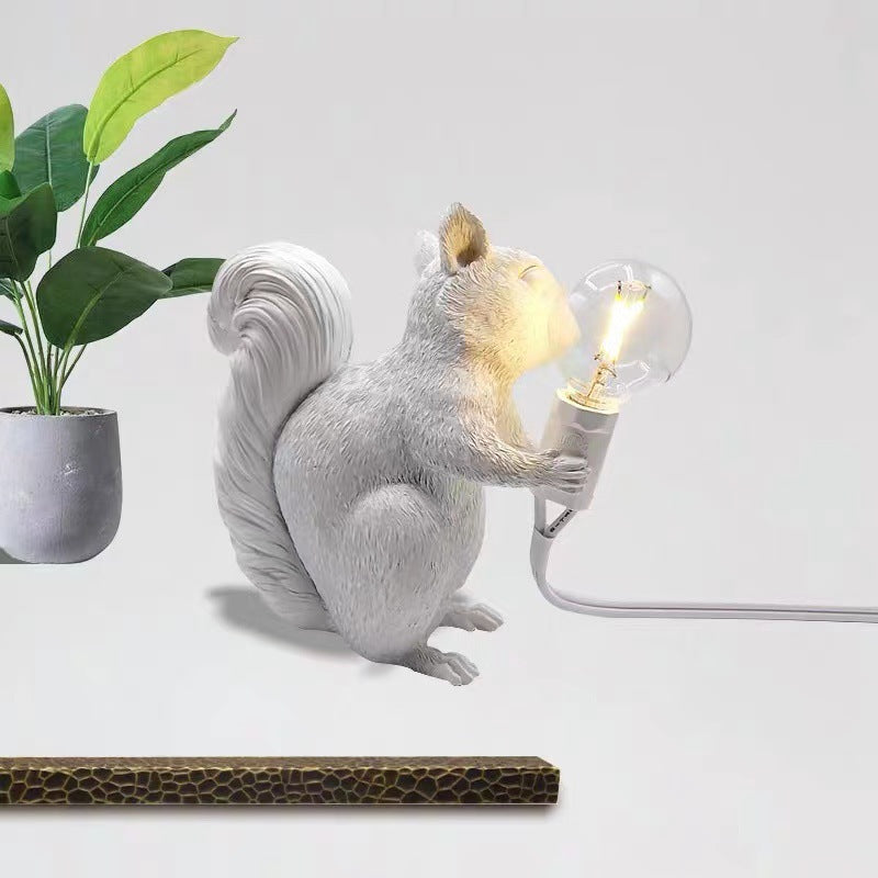 Squirrel Table Lamp, Cute Animal Desk Lamp